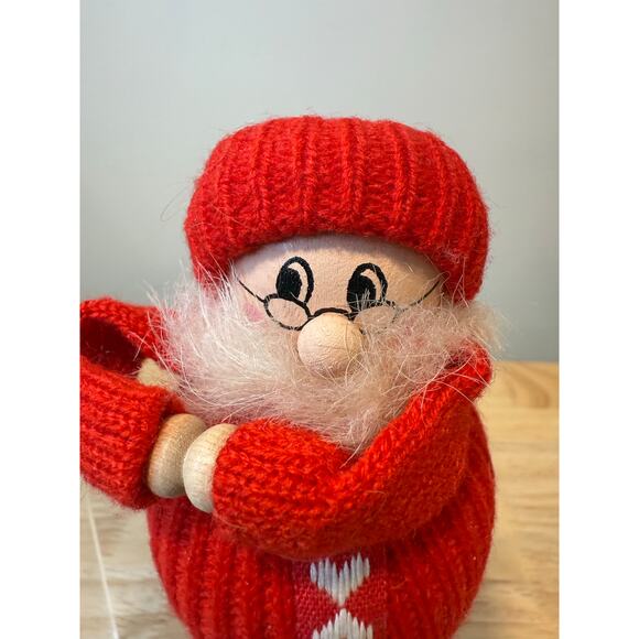 Ljungstroms Of Sweden Tomte Wooden Figure Jolly Santa With Hearts JL - Picture 2 of 11